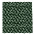 thumbnail image 2 of Ambesonne Floral Shower Curtain, Minimalist Poppy Flowers Art, 69"Wx70"L, Dark Green White and Teal, 2 of 4