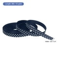 thumbnail image 2 of Uxcell Grosgrain Ribbons with White Dots Ribbon Bow Decoration Crafts Gift Wrapping Wedding Navy Blue 10 Yards 3/8 Inch, 2 of 7