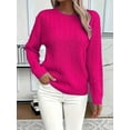 thumbnail image 2 of Classic Cable Knit Sweater Women'S Casual Soft Comfortable Turtleneck Pullover Fashion Versatile Winter Top, 2 of 13