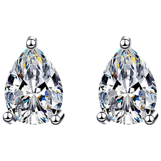 Vintage Minimalist Inlaid Diamond Metal Flash Ladies Earring Jewelry Gift