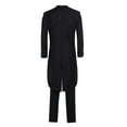 thumbnail image 5 of Men's Premium Slim Fit Italian Design Black Tail Tuxedo, 5 of 5
