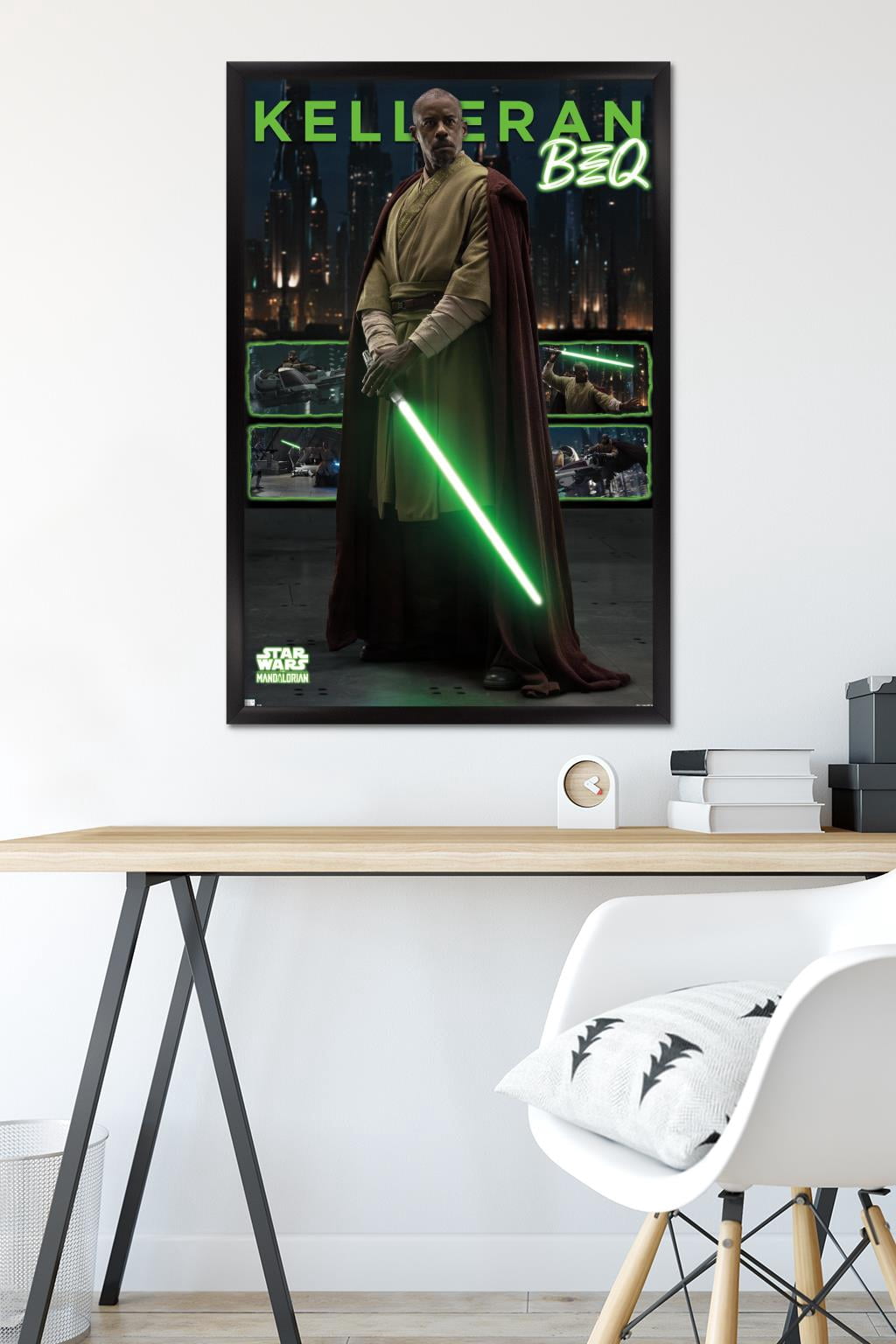 Star Wars: The Mandalorian Season 3 - Kelleran Beq Wall Poster, 22.375" x 34" Framed