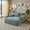 Mint Green, variant on MOONMISS Chenille Chaise Lounge Chair Indoor, Single Sleeper Sofa Chair with Pillows & Cup Holders, Comfy Compression Sofa Bed for Living Room, Bedroom