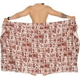 thumbnail image 5 of HAPPY BAY Men's Standard Swimsuits Sarong Pareo Beach Wrap One size Maroon, Multi Summer Vacation Aloha, 5 of 5