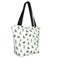 thumbnail image 2 of Kll Tote Bag For Women Cute Avocado Yoga Print Shopping Grocery Reusable Bags For Office School Shopping Travel, 2 of 8