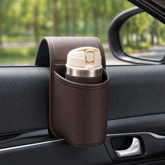 Car Door Window Hanging Cup Holder, Multi-functional Vehicle Interior Storage Box for Holding Drink Bottles and Small Daily Items