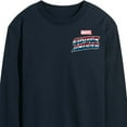 thumbnail image 3 of Marvel Captain America - Retro Distressed Flag Pose - Men's Long Sleeve Graphic Tee, 3 of 5