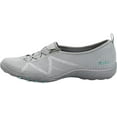 thumbnail image 5 of Skechers Women's Breathe Easy-A Look Sneaker, Grey/Aqua 8 W, 5 of 5