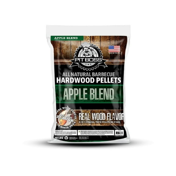 Pit Boss 100% All-Natural Hardwood Apple Blend BBQ Grilling Pellets, 20 Pound Bag