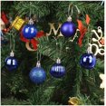 thumbnail image 5 of JM Juego de 36 bolas de Navidad surtidas con colgante irrompible para decoración colgante de árbol de Navidad para fiesta de boda (azul real, 4 cm) JM RV021031-00395SDJ, 5 of 5