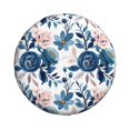 thumbnail image 3 of PUREYAH Blue Floral Modern Decorative Rv Spare Tire Cover, Wheel Covers Protectors Universal Fit for Camping Travel Trailer Truck 16 inch, 3 of 6