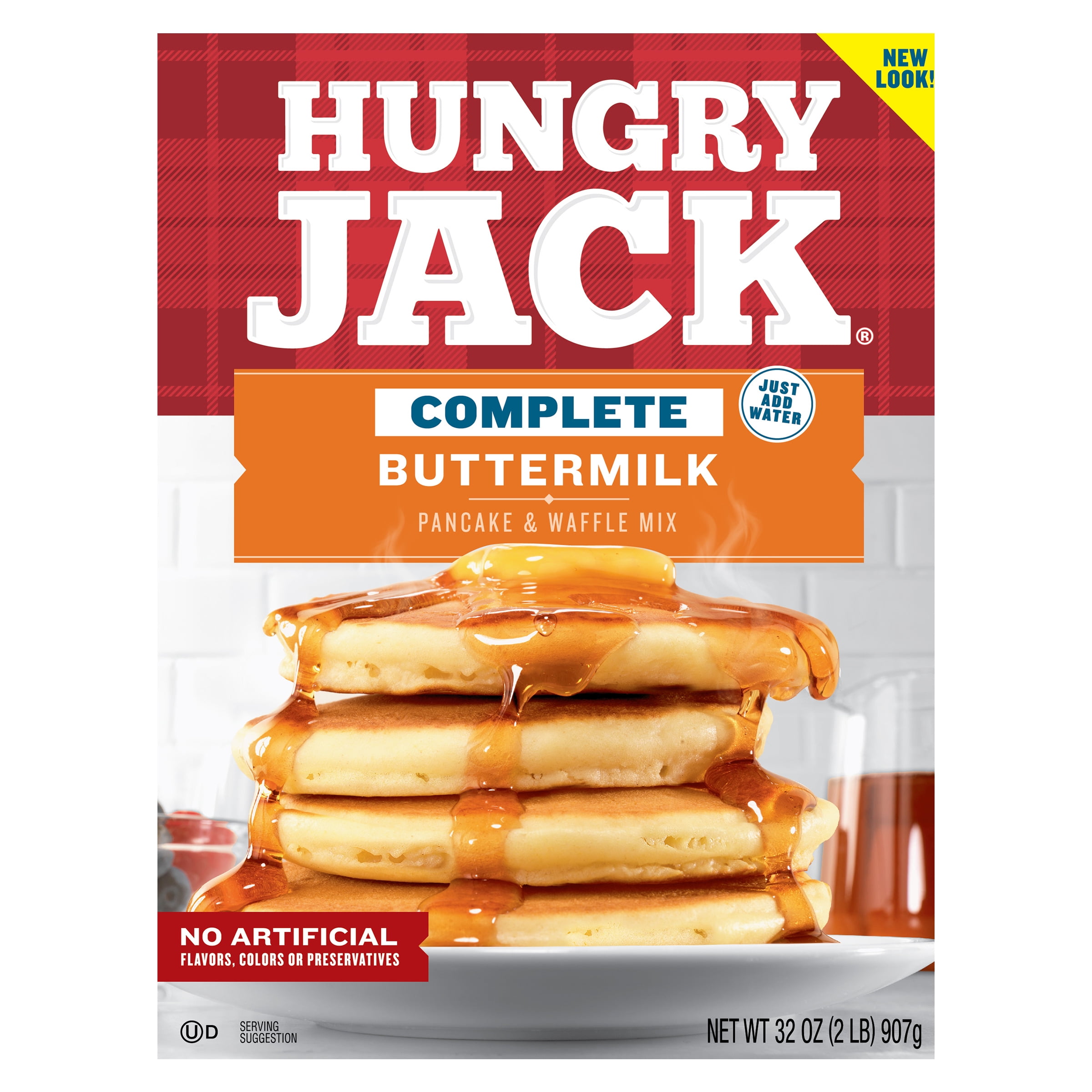 Hungry Jack Complete Buttermilk Pancake Mix and 32 oz - Walmart.com