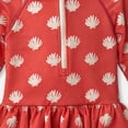 thumbnail image 6 of Zshosam Girls Swimsuit Baby Girl Swimsuit Summer One-Piece Infant Bathing Suit with Hat Long Sleeve Zipper Rash Guard Beach Swimwear Size 7T 8T,(Orange 7-8 Years), 6 of 7
