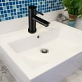 thumbnail image 1 of RUNROTOO Bathroom Sink Faucet Black Stainless Steel Lever Style 1 Set, 1 of 3