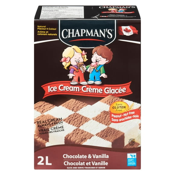 Chapman's Markdale Creamery Chocolate Vanilla Checkerboard Ice Cream 2L