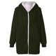 thumbnail image 1 of Oucaili Chaquetas de lana con cremallera para mujer, abrigo informal con capucha, chaquetas esponjosas informales cálidas de invierno de talla grande, prendas de vestir, 1 of 1