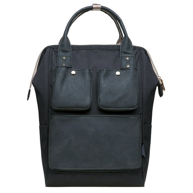 KAUKKO Sac à Dos Multifonction pour Bébé Grande Capacité (03-Noir)