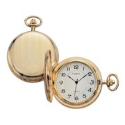 Legere BPW-801 Large Gold Pocket Watch With White And Black Dial