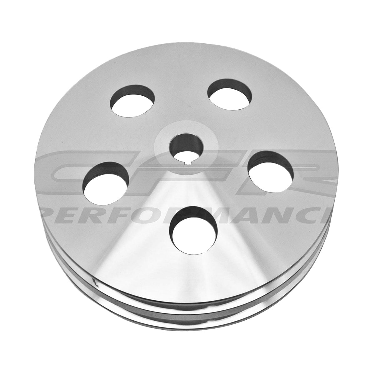 Spectre Performance 4490 Aluminum Double Belt Power Steering Pulley for GM Keyway Type 