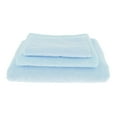 thumbnail image 2 of GROWTH TANK 3 Microfiber Face Towels with Floral Pattern, Guest Towels, Towel Set with Sauna Light Blue, 2 of 9