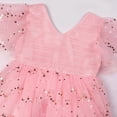 thumbnail image 3 of Generic Kids Christmas Night Gowns Girls Toddler Dress Sleeveless Princess Mesh Wedding Dresses for Children Clothing Fashion for Birthday Holiday Party Gown(5-6 Years,Pink), 3 of 5