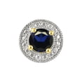 thumbnail image 4 of Rylos 14K Yellow Gold Halo Stud Earrings - 4MM Round  Sapphire & Sparkling Diamonds -  Exquisite Birthstone Jewelry, 4 of 8