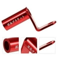 thumbnail image 4 of Red Motorcycle Extension Rod for Rearview Mirror Mount Bracket Hooks with Durable Aluminium Alloy, 4 of 6