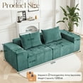 thumbnail image 4 of YINIX 107" Modern Sofa Couch with Soft Chenille Fabric, Deep-Seated sofa Couch for Living Room and Office, Green, 4 of 10
