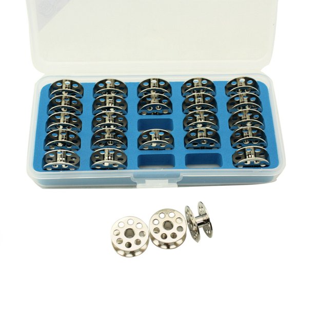 Cutex™ Pack of 25 Juki DU141, DU1181N Bobbins With Storage Case