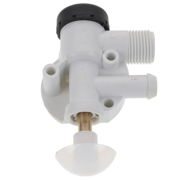 Pedal Flush Rv Toilet Valve Valve Toilet Camper Van Plastic White 15.24X6.40X2.50CM
