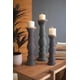 thumbnail image 1 of Juego de 3 candelabros Kalalou, negro y blanco, 1 of 1