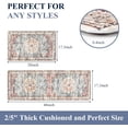 thumbnail image 3 of HEBE Anti Fatigue Kitchen Rug Sets 2 Piece Cushioned Kitchen Rugs and Mats Non Slip Waterproof Kitchen Mats for Floor Comfort Standing Mat Runner for Kitchen,Home Office,Sink,Laundry, 3 of 6