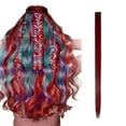 thumbnail image 1 of Extensions de Cheveux à Clip Colorées, Multi-Couleurs pour Fête Cheveux Synthétiques, 1 of 2