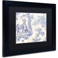 thumbnail image 2 of Trademark Fine Art "Toile Fabrics VI" Canvas Art by Color Bakery Black Matte, Black Frame, 2 of 4