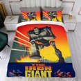 thumbnail image 4 of El Gigante de Hierro Conjunto de sábanas temático, trío de piezas, cómodo y amigable con la piel, diseño único, regalo de decoración para el hogar para familiares, amigos y fans,140cm *210cm, 4 of 6