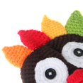 thumbnail image 3 of Thanksgiving Knitted Turkey Hat Baby Crochet Beanie Cap Pigtail Braids, 3 of 7