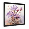 thumbnail image 2 of Designart "Zen Crocus Blossoms in Purple II" Food & Beverage Framed Wall Art Decor - Traditional Purple Fruits Hallway Framed Wall Art Decor, 2 of 6