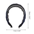 thumbnail image 4 of Unique Bargains 1 Pc Dot Pattern Headband 5.91"x4.33" Blue, 4 of 6