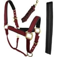 thumbnail image 3 of Nylon Horse Neoprene Padded Halter Brass Hardware Horse Tack Equine 606173, 3 of 4