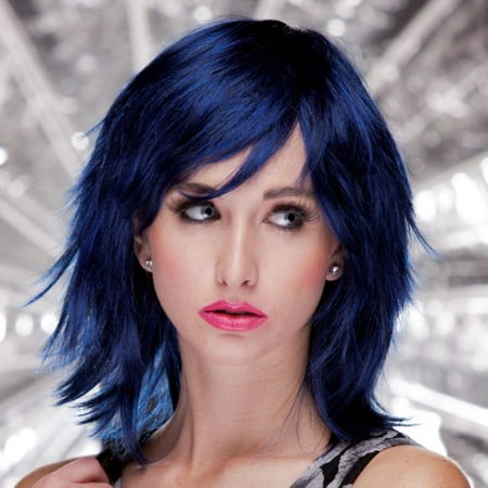 Blush KHARMA Fantasy Style Synthetic Wig - Midnite Blue