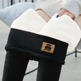 thumbnail image 2 of Gibobby Leggings Translúcido Mujer Leggings invierno para mujer, informales, Color sólido, elásticos, cintura alta, Capris, pantalones entrenamiento, pantalones estampados térmicos（Negro， XXXL), 2 of 5