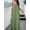 Green, variant on 2024 Spring/Summer New European and American Cross-Border Women's Shein Amazon Elegant Solid Color Strap Dress