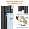 thumbnail image 5 of Sparkling Water Maker, Soda Maker Machine for Home Carbonating, Seltzer Water Starter Kit with BPA-free 1L PET Bottle, 2 CO2 Cylinders, Compatible with Mainstream Screw-in 60L CO2 Cylinder, 5 of 11