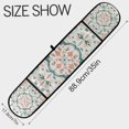 thumbnail image 3 of Yayeee Double Oven Mitt Kitchen Heat Resistant Baking 35" x7" Quilted Glove, Green Geometric Pattern, 3 of 6