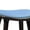 Blue/Cappuccino, variant on Boraam Lucio 29-Inch Oval Bar Stool with Blue Faux Leather Upholstery