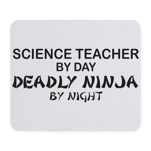 CafePress - Science Teacher Deadly Ninja Mousepad - Non-slip Rubber Mousepad, Gaming Mouse Pad