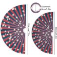 thumbnail image 3 of FMSHPON 4Th July Independence Day American Flag Christmas Xmas Christmas Tree Skirt Stand Mat for Holiday Party Decoration Indoor Outdoor 48 inches, 3 of 6