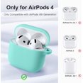 thumbnail image 3 of Comvin Silicone Case Compatible With Airpods 4 Generation, for Women Men, Light Blue, 3 of 7