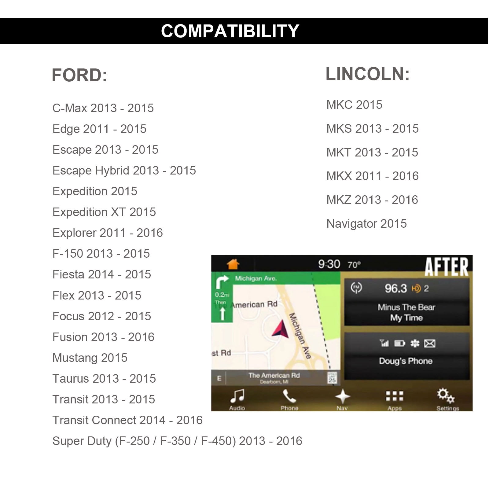地図データカード G46779221H 10枚 2024 Ford/Lincoln Navigation GPS Card A15, Updated USA