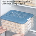 thumbnail image 1 of CNKOO Fridge Dumpling Box Highly Sealed Transparent Non-stick Stackable Visible Egg Preservation Anti-skid Bottom Thick Fridge Freeze Dumpling Box Household Stuff, 1 of 8